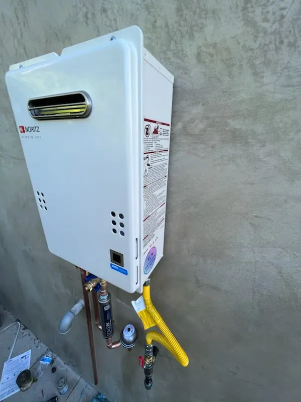 Tankless water heater installation for Wedgwood homes